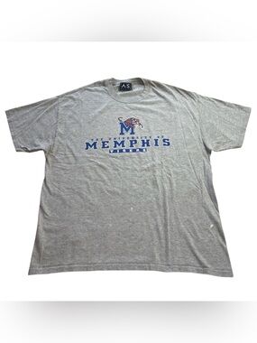 Vintage Memphis Tigers AS Sports Men’s T-Shirt Gray Graphic NCAA size XL